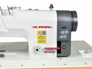 Двухигольная швейная машина для притачивания ленты Aurora A-872-BH-P-DN (комплект со столом)