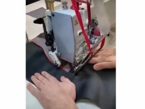 Двухигольная швейная машина для притачивания ленты СВО с двухсторонним кантом Aurora A-872-BHK-P-D