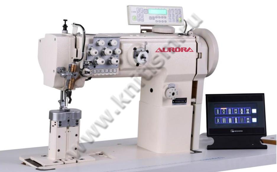 Двухигольная промышленная швейная машина Aurora A-550-1780 (мокасинка)