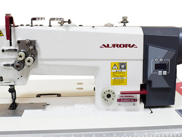 Двухигольная промышленная швейная машина AURORA A-842D-03 с прямым приводом