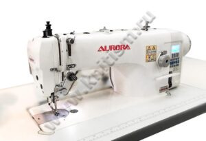Прямострочная промышленная швейная машина с шагающей лапкой Aurora A-9312L с прямым приводом и автоматическими функциями