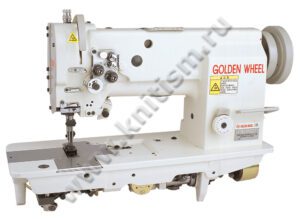Двухигольная машина с тройным продвижением и обрезкой нити GOLDEN WHEEL CSU-4250-BT