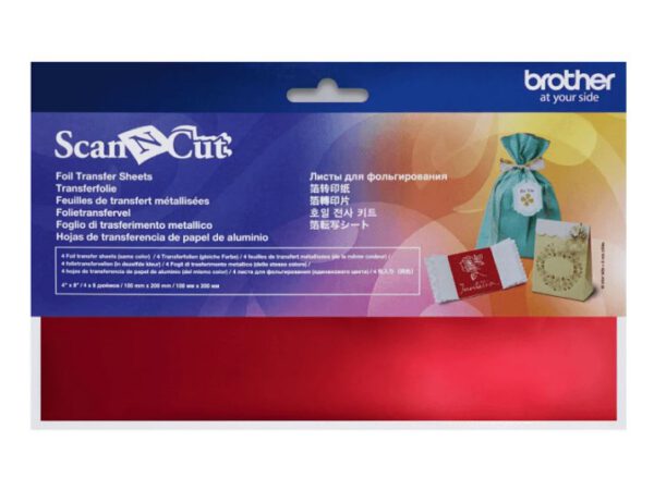 Листы для фольгирования Brother CAFTSRED1 красный 4 шт.
