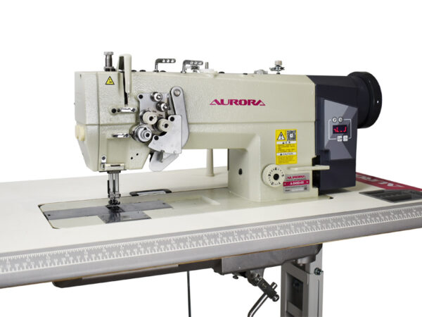 Двухигольная промышленная швейная машина с прямым приводом Aurora A-845D-05 (отключение игл, закрытая система смазки)